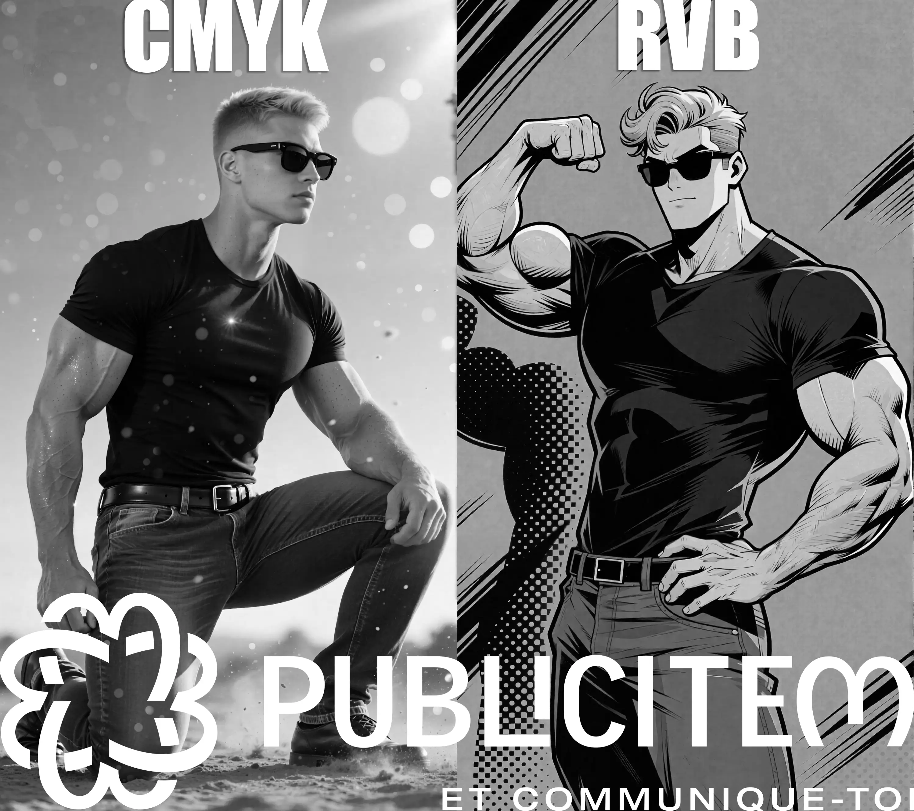 Compétences étendues en CMYK et RVB pour des images vectorielles et bitmap