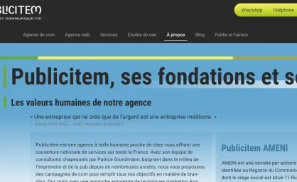 Vers l’affichage parfait pour Chrome et notre site www.publicitem.pro ?